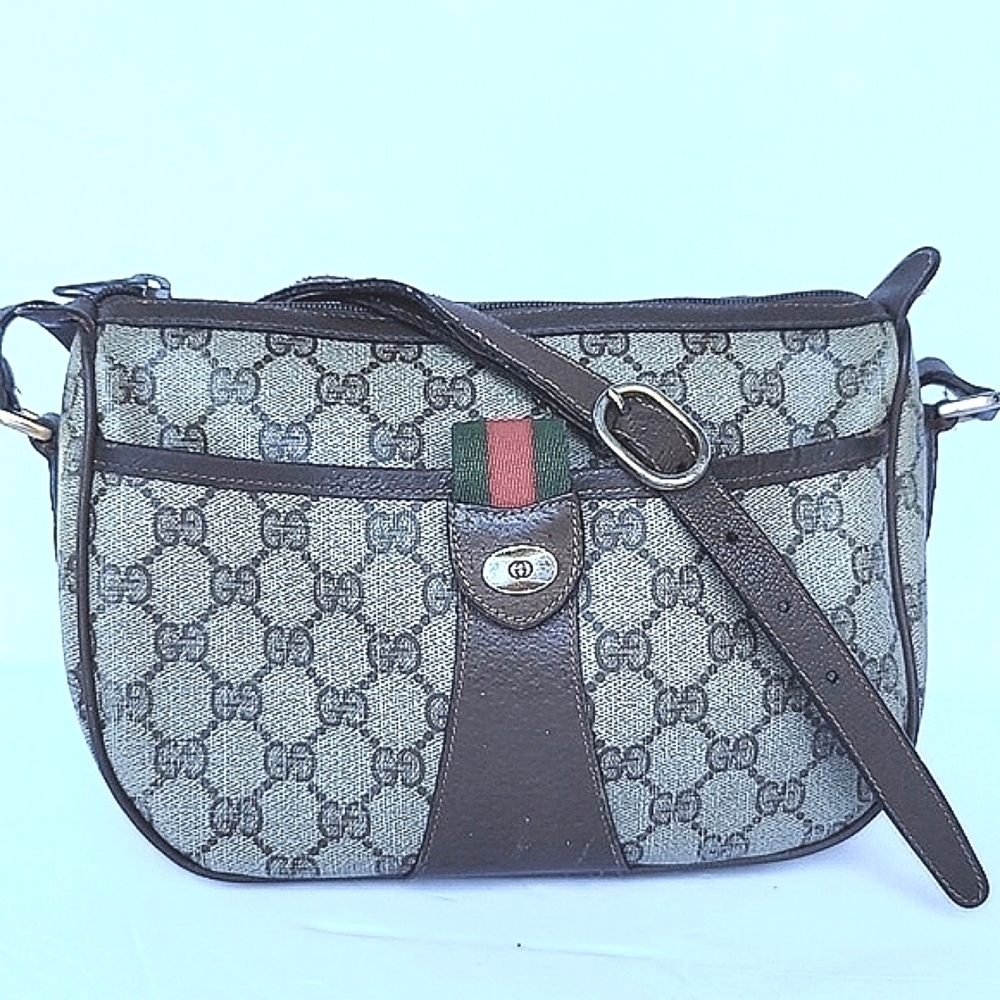 Gucci Crossbody Bag in Brown and Green